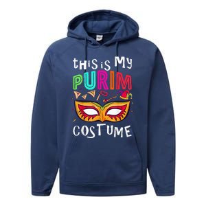 This Is My Purim Costume Performance Fleece Hoodie