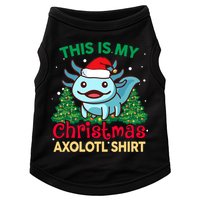This Is My Christmas Axolotl Pajamas Pjs Doggie Tank