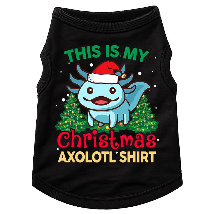 This Is My Christmas Axolotl Pajamas Pjs Doggie Tank
