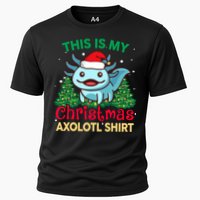 This Is My Christmas Axolotl Pajamas Pjs Cooling Performance Crew T-Shirt