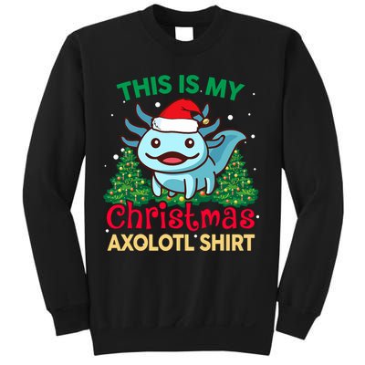 This Is My Christmas Axolotl Pajamas Pjs Sweatshirt