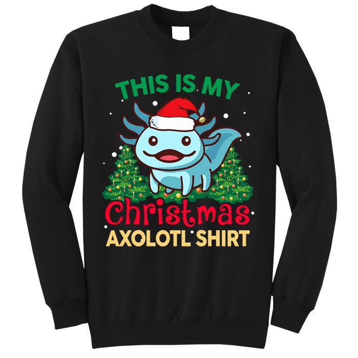 This Is My Christmas Axolotl Pajamas Pjs Sweatshirt