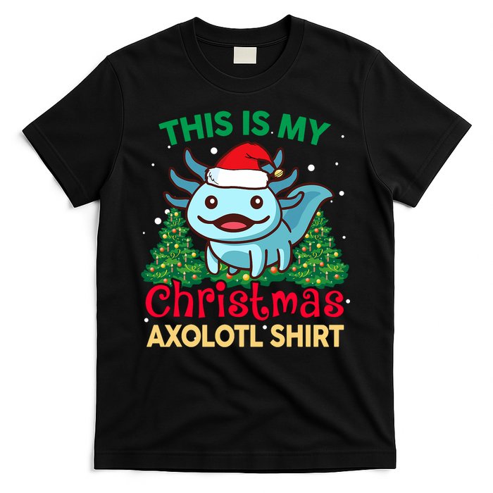 This Is My Christmas Axolotl Pajamas Pjs T-Shirt