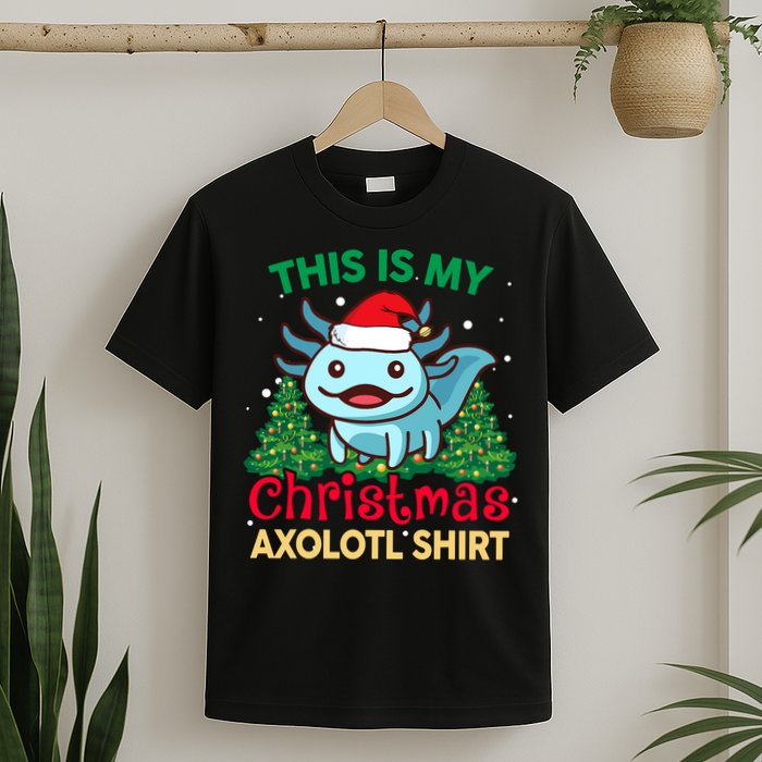 This Is My Christmas Axolotl Pajamas Pjs T-Shirt