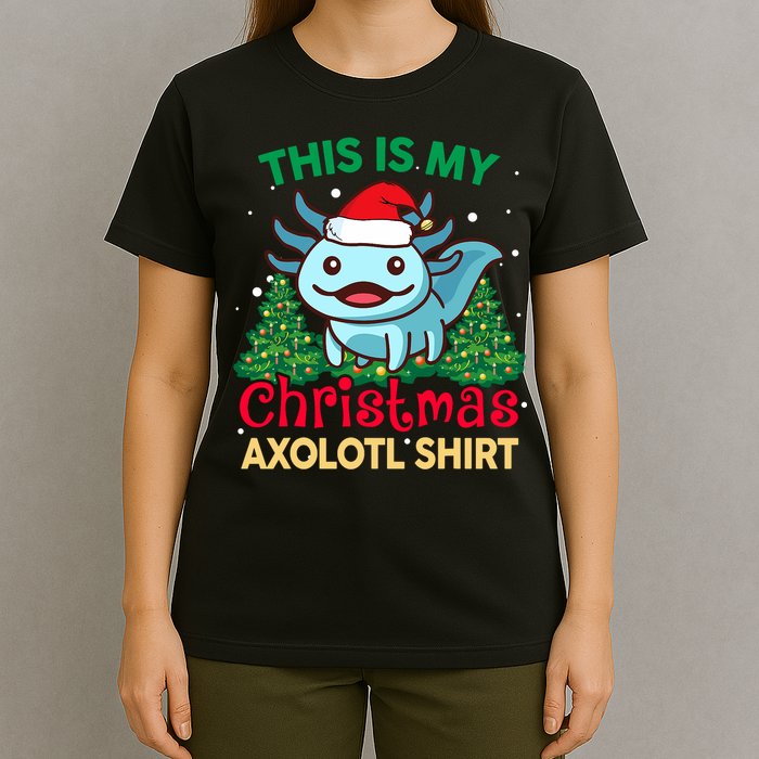 This Is My Christmas Axolotl Pajamas Pjs T-Shirt