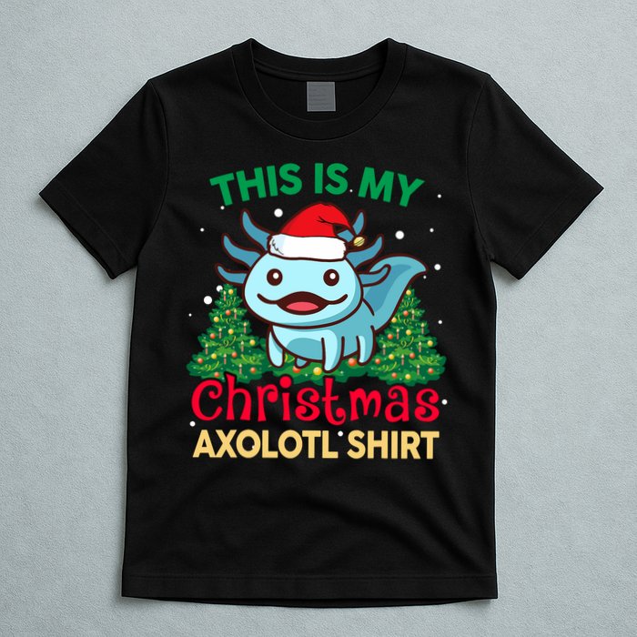 This Is My Christmas Axolotl Pajamas Pjs T-Shirt