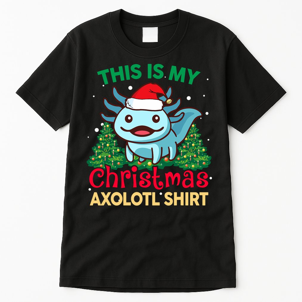 This Is My Christmas Axolotl Pajamas Pjs Tall T-Shirt