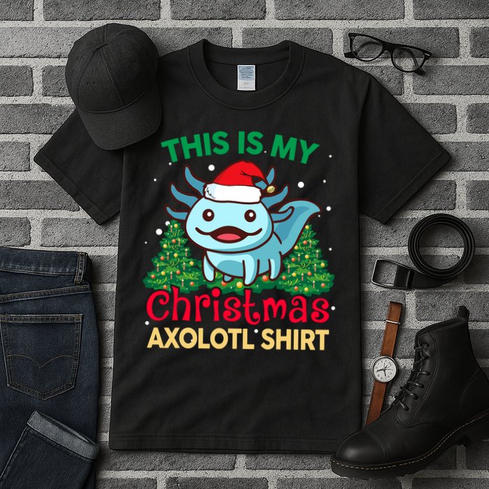 This Is My Christmas Axolotl Pajamas Pjs Tall T-Shirt