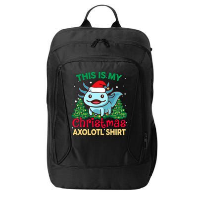 This Is My Christmas Axolotl Pajamas Pjs City Backpack