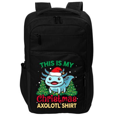 This Is My Christmas Axolotl Pajamas Pjs Impact Tech Backpack