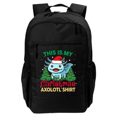 This Is My Christmas Axolotl Pajamas Pjs Backpack