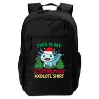This Is My Christmas Axolotl Pajamas Pjs Backpack