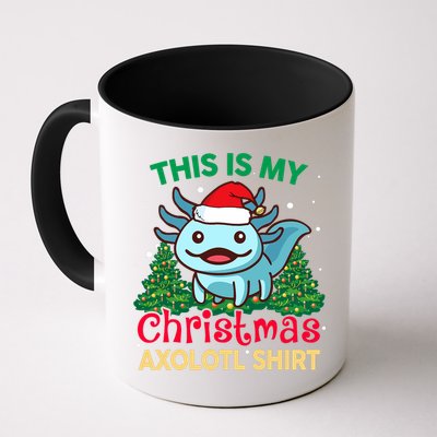 This Is My Christmas Axolotl Pajamas Pjs Mug