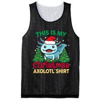 This Is My Christmas Axolotl Pajamas Pjs Mesh Reversible Basketball Jersey Tank