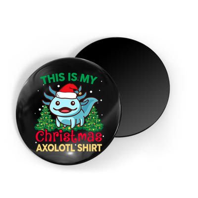 This Is My Christmas Axolotl Pajamas Pjs Magnet