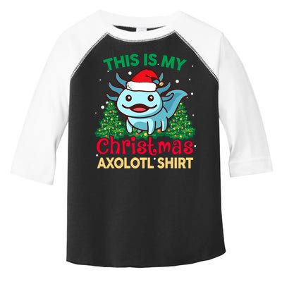 This Is My Christmas Axolotl Pajamas Pjs Toddler Fine Jersey T-Shirt