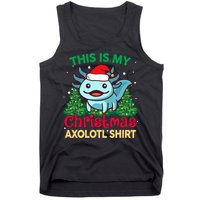 This Is My Christmas Axolotl Pajamas Pjs Tank Top