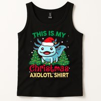 This Is My Christmas Axolotl Pajamas Pjs Tank Top
