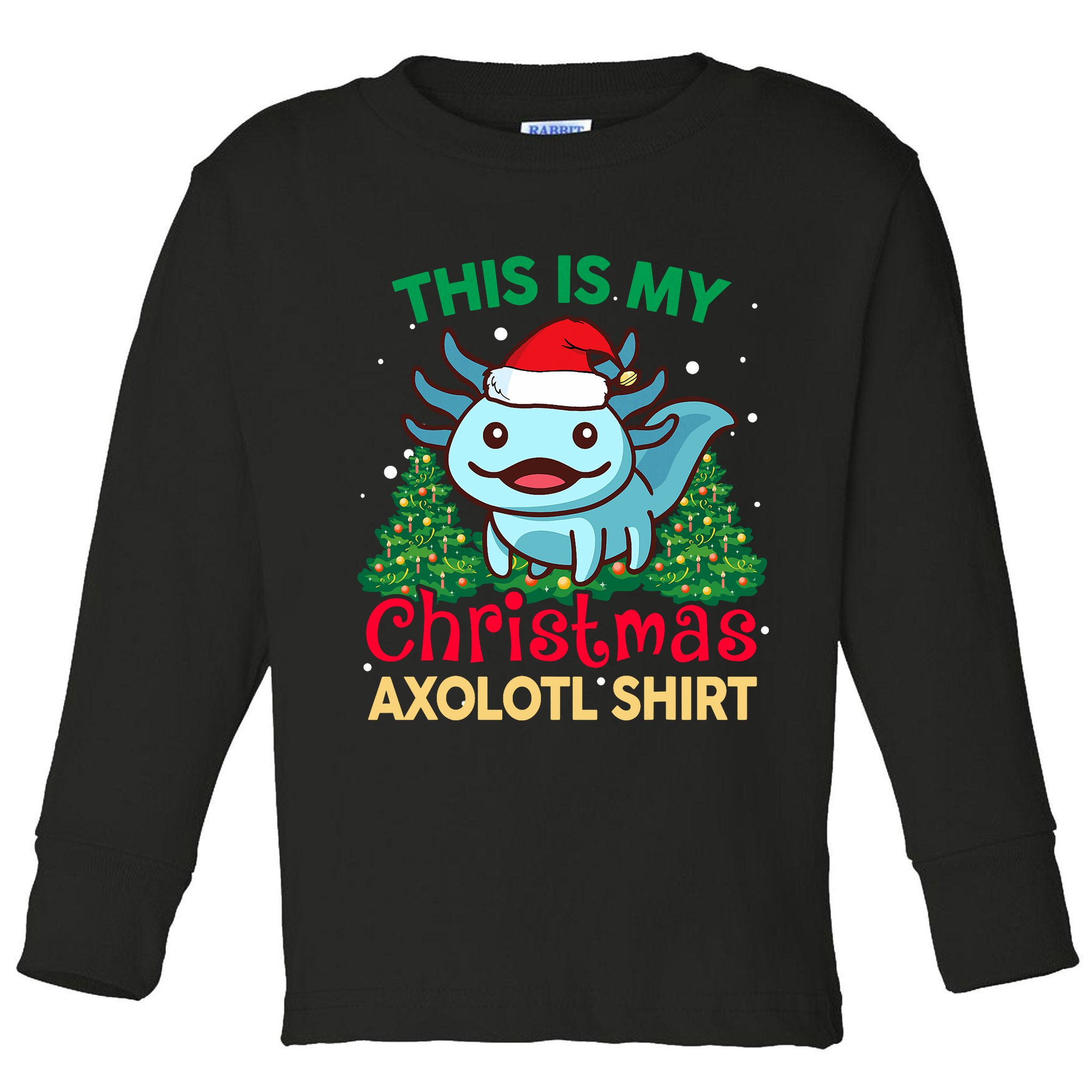 This Is My Christmas Axolotl Pajamas Pjs Toddler Long Sleeve Shirt