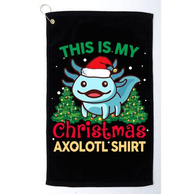 This Is My Christmas Axolotl Pajamas Pjs Golf Towel