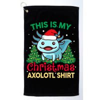 This Is My Christmas Axolotl Pajamas Pjs Golf Towel