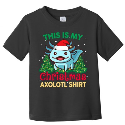 This Is My Christmas Axolotl Pajamas Pjs Toddler T-Shirt