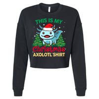 This Is My Christmas Axolotl Pajamas Pjs Cropped Pullover Crew