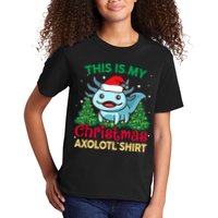 This Is My Christmas Axolotl Pajamas Pjs Kids T-Shirt