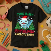 This Is My Christmas Axolotl Pajamas Pjs Kids T-Shirt