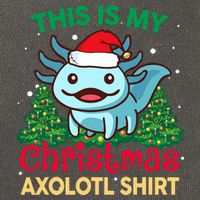 This Is My Christmas Axolotl Pajamas Pjs Cotton Canvas Backpack