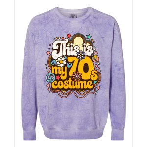 This Is My 70s Costume Theme Party Hippie Friends Colorblast Crewneck Sweatshirt