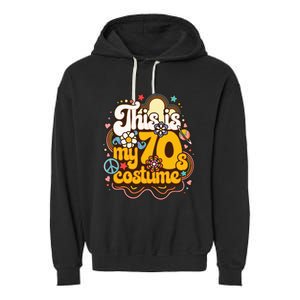 This Is My 70s Costume Theme Party Hippie Friends Garment-Dyed Fleece Hoodie