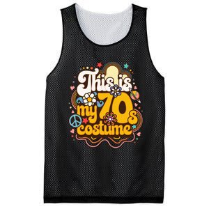 This Is My 70s Costume Theme Party Hippie Friends Mesh Reversible Basketball Jersey Tank