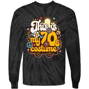 This Is My 70s Costume Theme Party Hippie Friends Tie-Dye Long Sleeve Shirt