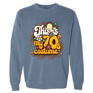 This Is My 70s Costume Theme Party Hippie Friends Garment-Dyed Sweatshirt