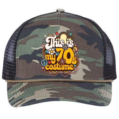 This Is My 70s Costume Theme Party Hippie Friends Retro Rope Trucker Hat Cap