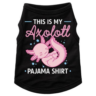 This Is My Axolotl Pajama Axolotl Pajamas Doggie Tank