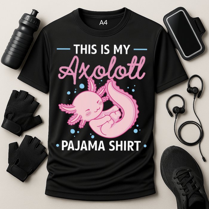 This Is My Axolotl Pajama Axolotl Pajamas Cooling Performance Crew T-Shirt