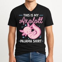 This Is My Axolotl Pajama Axolotl Pajamas V-Neck T-Shirt