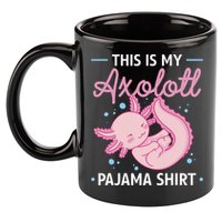 This Is My Axolotl Pajama Axolotl Pajamas 11oz C Handle Ceramic Mug