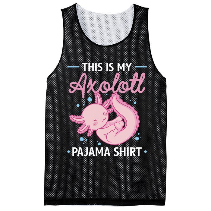 This Is My Axolotl Pajama Axolotl Pajamas Mesh Reversible Basketball Jersey Tank