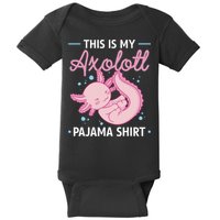 This Is My Axolotl Pajama Axolotl Pajamas Baby Bodysuit