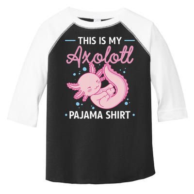 This Is My Axolotl Pajama Axolotl Pajamas Toddler Fine Jersey T-Shirt