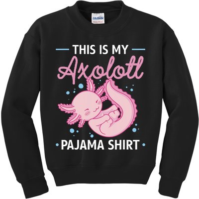 This Is My Axolotl Pajama Axolotl Pajamas Kids Sweatshirt