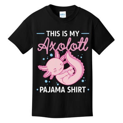 This Is My Axolotl Pajama Axolotl Pajamas Kids T-Shirt