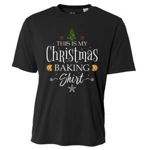 This Is My Christmas Baking Funny Baker Gift Cooling Performance Crew T-Shirt