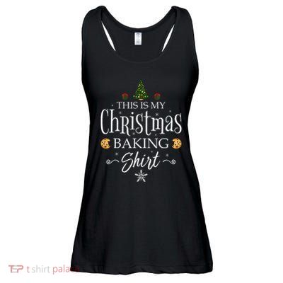 This Is My Christmas Baking Funny Baker Gift Ladies Essential Flowy Tank