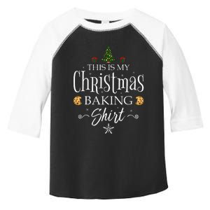 This Is My Christmas Baking Funny Baker Gift Toddler Fine Jersey T-Shirt