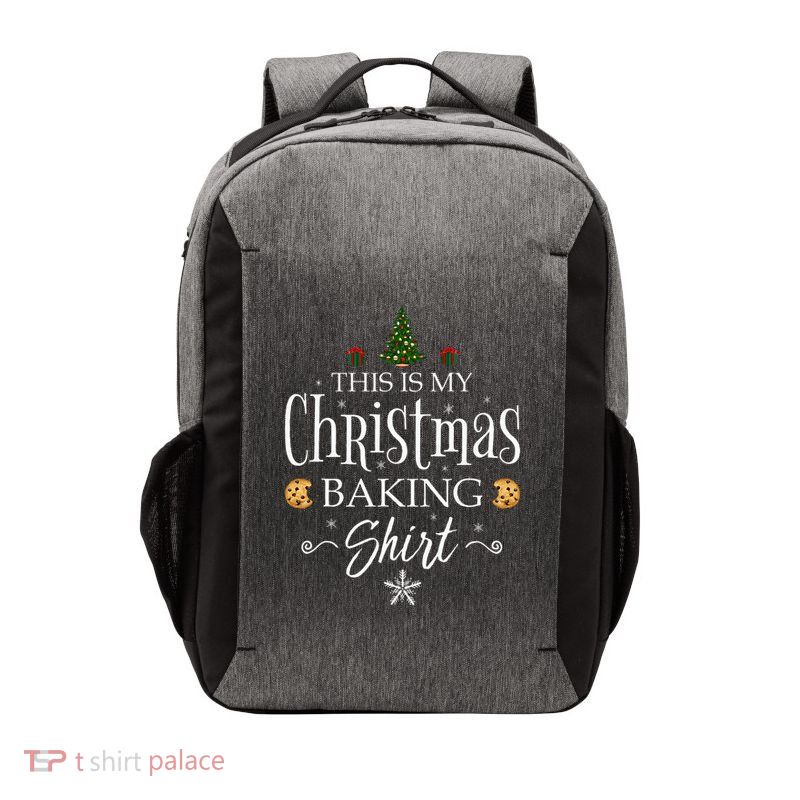 This Is My Christmas Baking Funny Baker Gift Vector Backpack