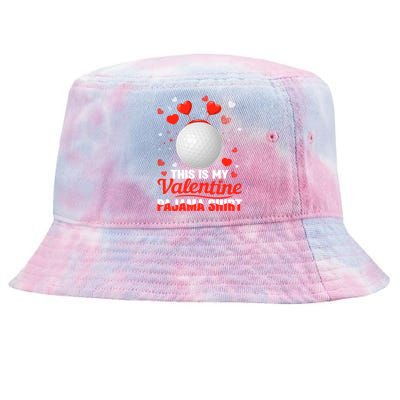 This Is My Valentine Pajama Gift Headband Golf Players Gift Tie-Dyed Bucket Hat